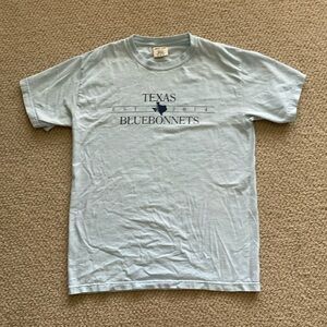 Comfort Colors Texas Bluebonnets Blue Short Sleeve T-Shirt Unisex Sz Medium EUC